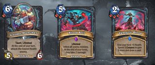 Cards from Hearthstone's March of the Lich King expansion.