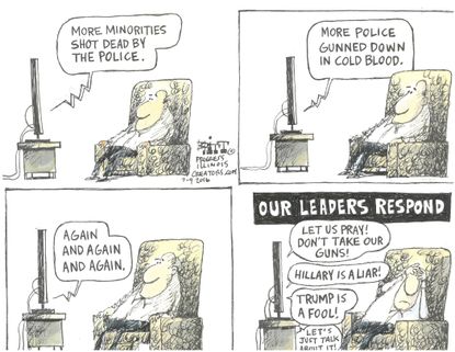 Political cartoon U.S. tragedies political responses