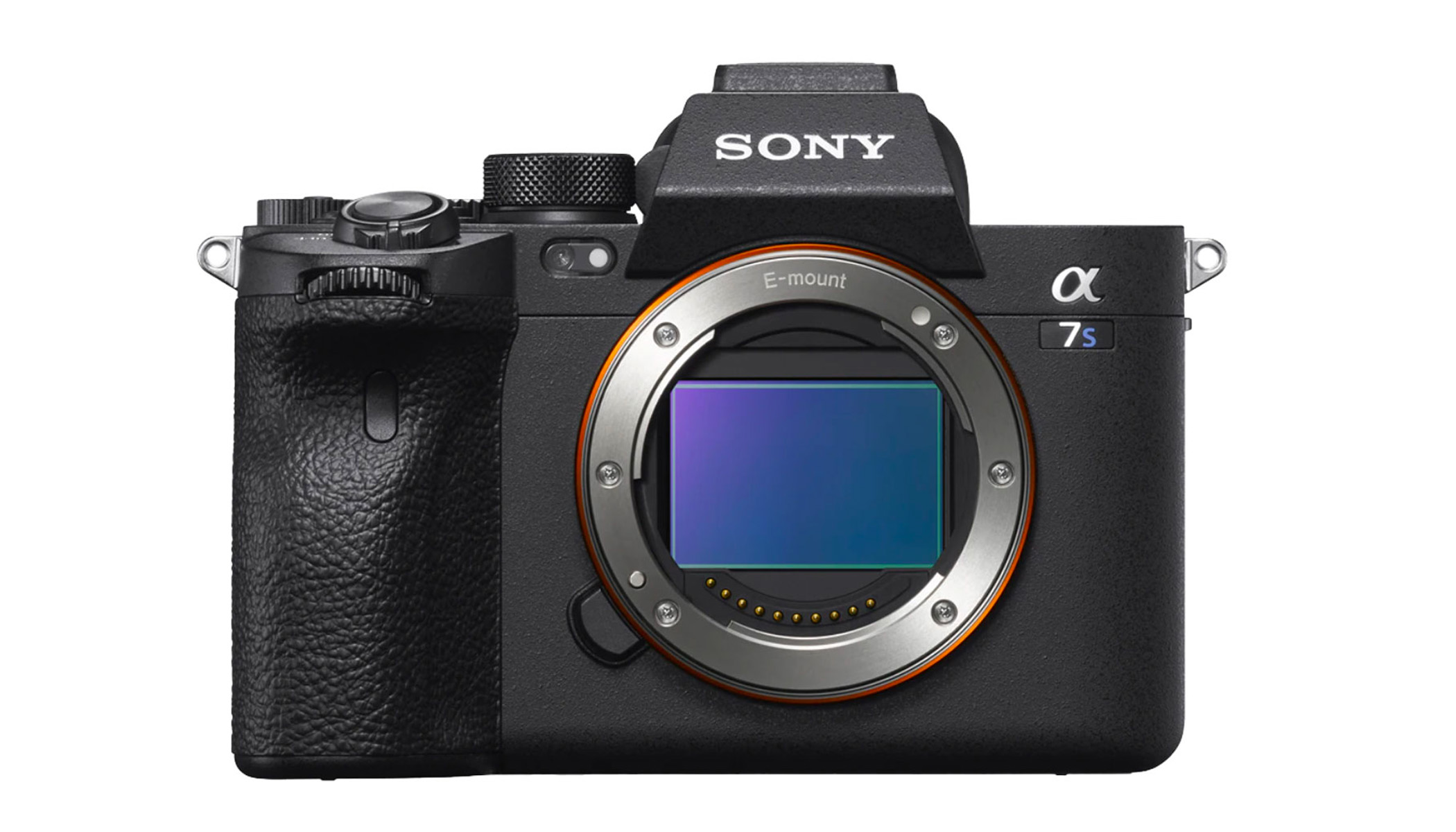 A front view of the Sony A7S III on a white background.