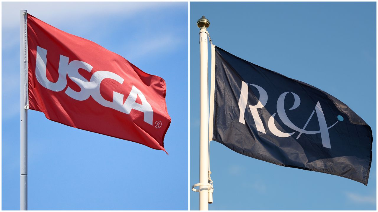 USGA and R&amp;A flags side by side 