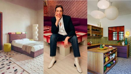 Compilation of bedroom, portrait and kitchen images