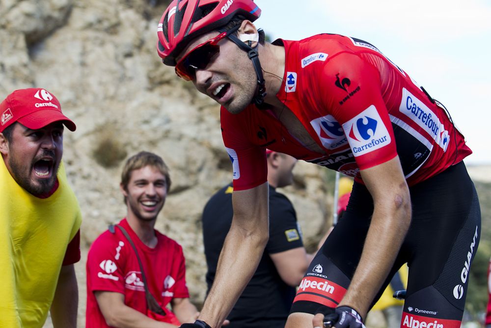 Tom Dumoulin in action during stage 20.