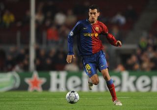 Sergio Busquets in action for Barcelona in the Champions League in 2009.