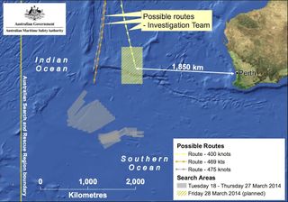 Flight 370 Search Area Shifted - March 28, 2014
