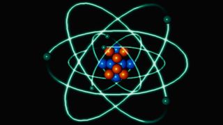 Illustration of a single atom.