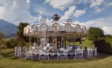 Wide shot of the fairground carousel by Jaime Hayon and Swarovski