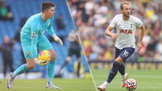 Nick Pope of Burnley and Harry Kane of Tottenham Hotspur could both feature in the Burnley vs Tottenham live stream