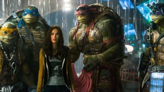 Megan Fox and the Teenage Mutant Ninja Turtles cast