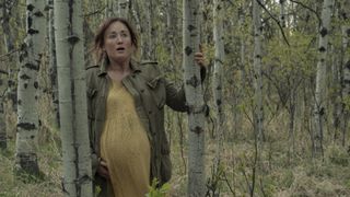 Ashley Johnson as Ellie's mother Anna in The Last of Us episode 9