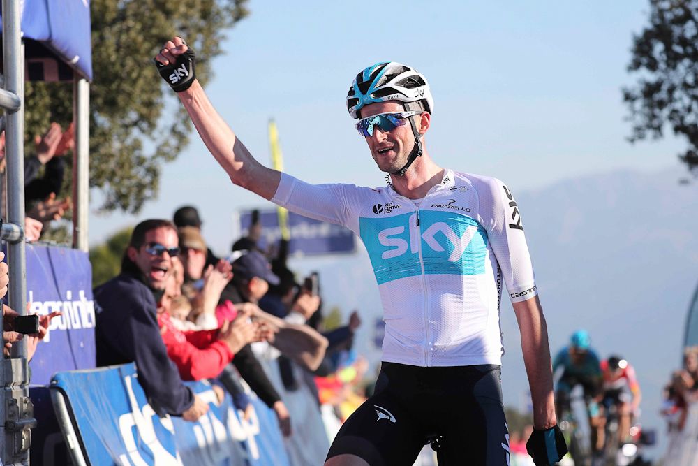 Wout Poels (Team Sky) wins stage 2 at Ruta del Sol