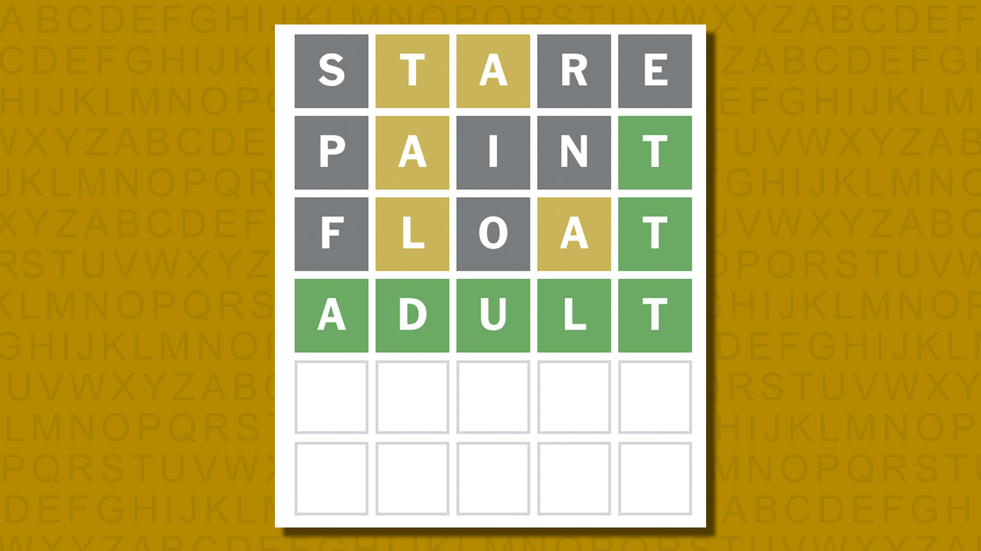 Ответ в формате Word для игры 850 на желтом фоне
