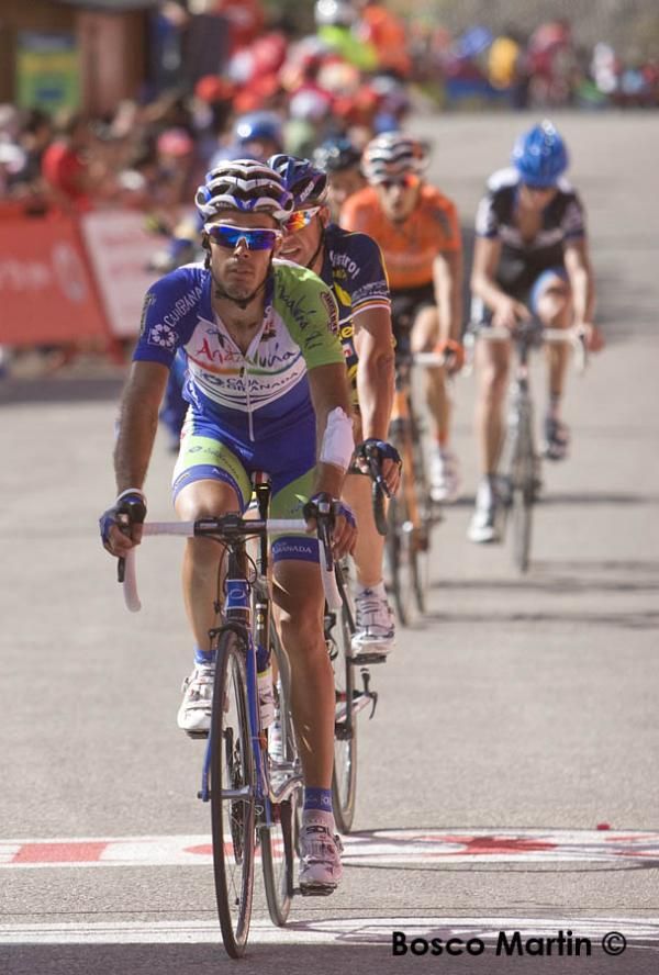 Antonio Piedra (Andalucia) leads a chase group home.