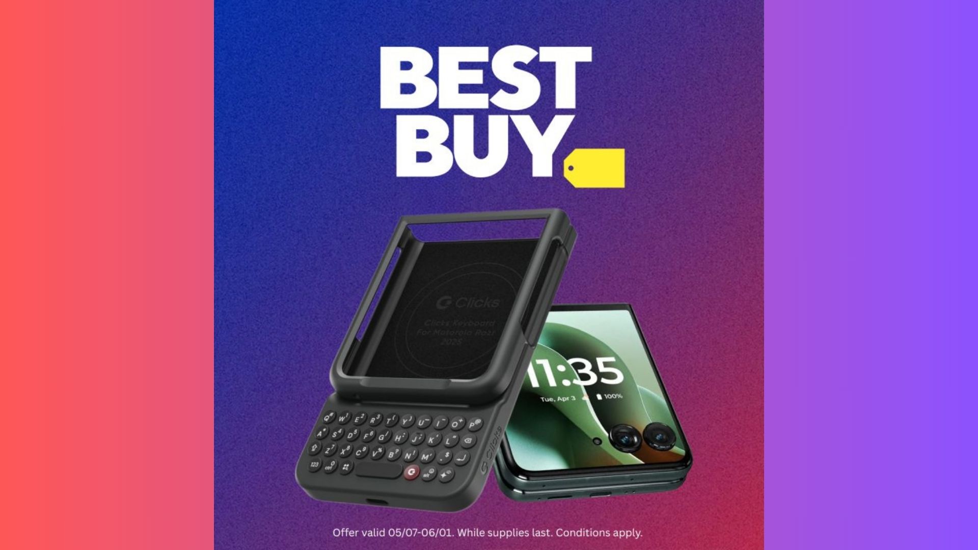 Best Buy is giving away Clicks case for free with Motorola Razr 2025 pre-orders