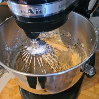 Making cake in the KitchenAid Pro Line Stand Mixer