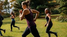 Does cardio kill gains: Image shows group of women running