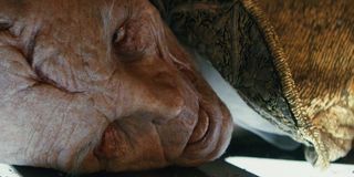 Supreme Leader Snoke's lifeless corpse
