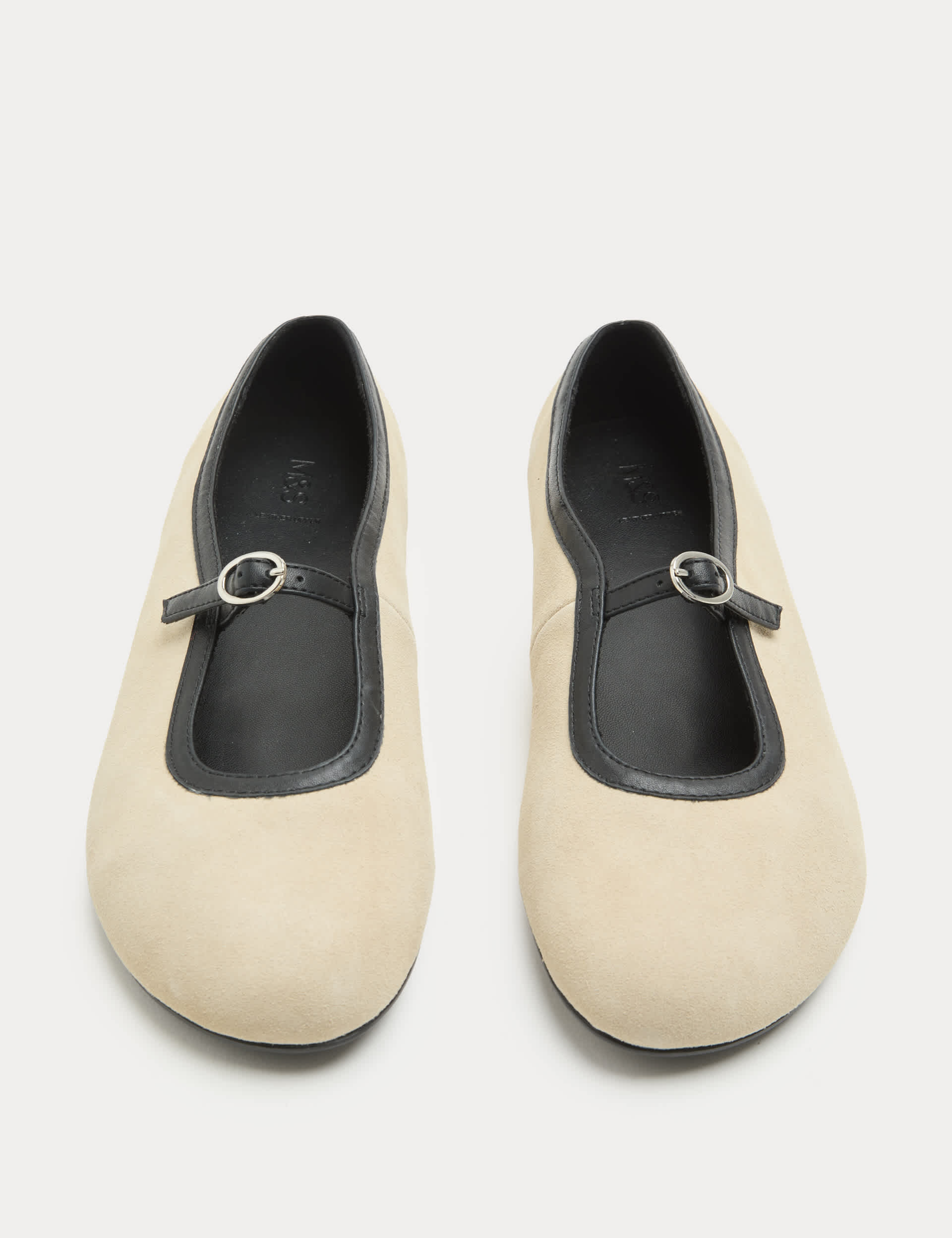 Suede Flat Mary Jane Ballet Pump Shoes