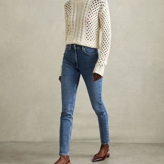 Reiss Skinny Jeans in Mid Blue