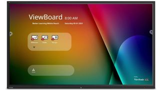 Product shot of ViewSonic IFP9850 98 Inch ViewBoard 4K, one of the best digital whiteboards