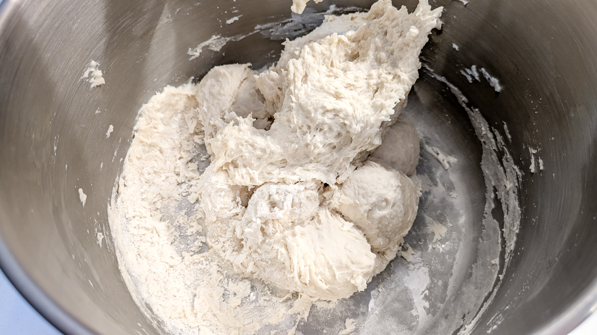 Ooni Halo Core, dough stuck on side of bowl