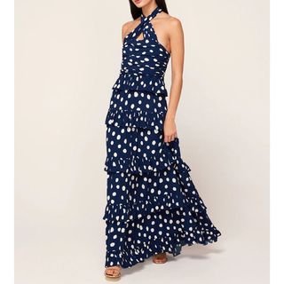 Romily Mixed Polka Dot Maxi Dress