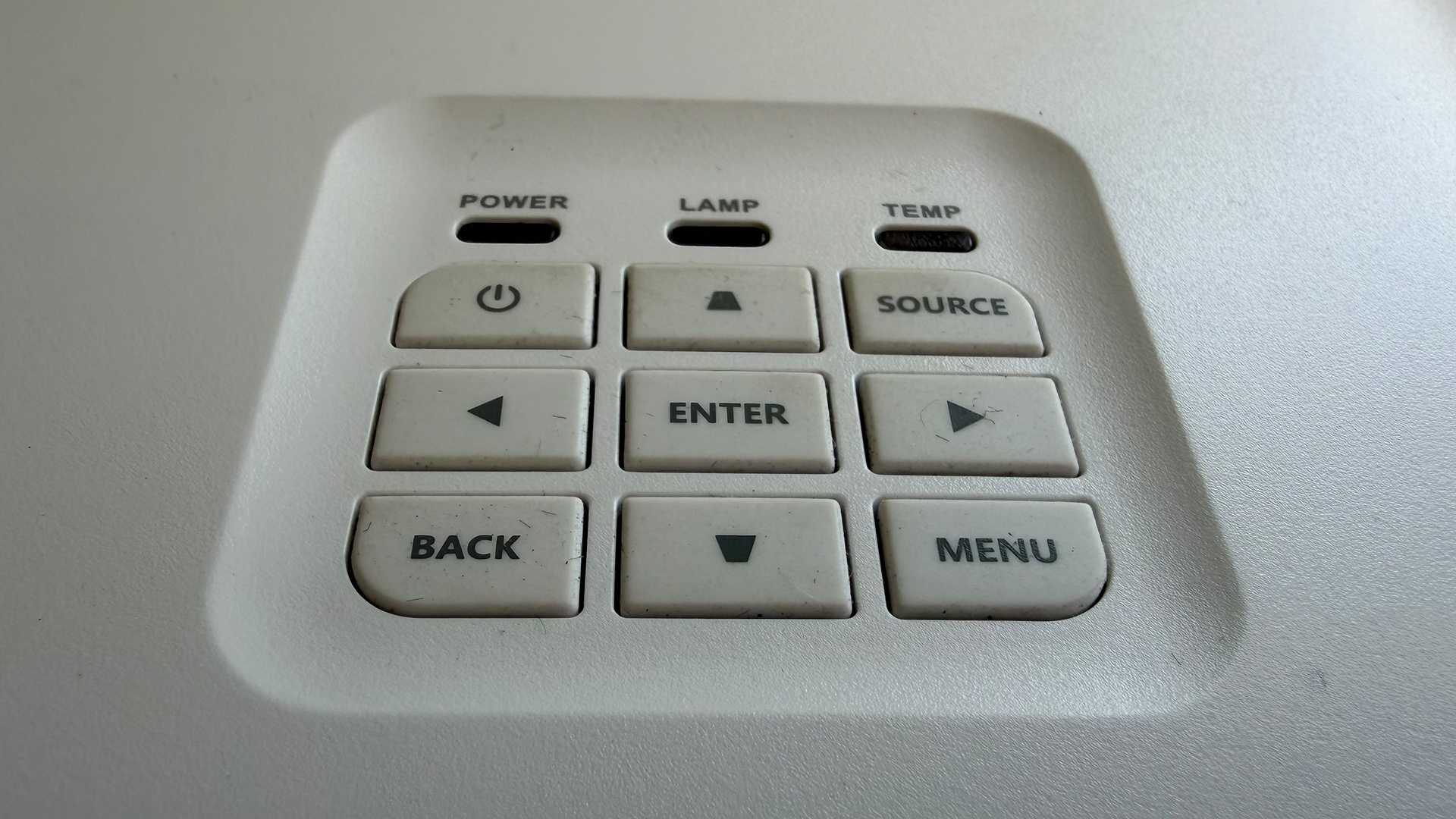 Acer Vero HL6810ATV home cinema projector close up on keypad