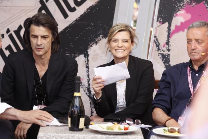 Alessandra De Stefano with her partner Philippe Brunel