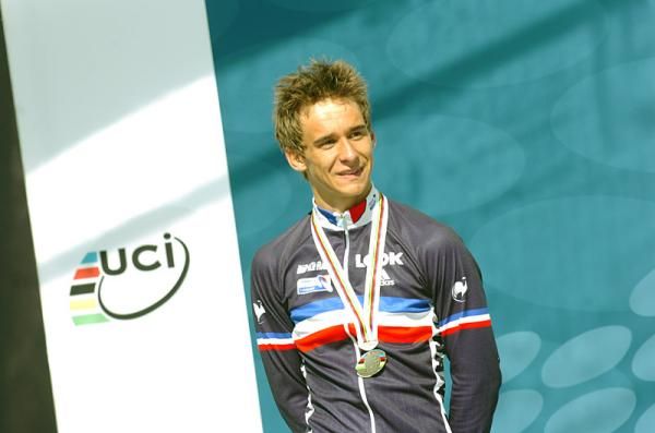 Bryan Coquard (France) earned the silver medal in the U23 world championship road race.
