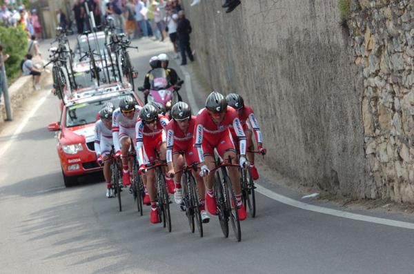 Katusha put in the surprise ride to finish second on the stage