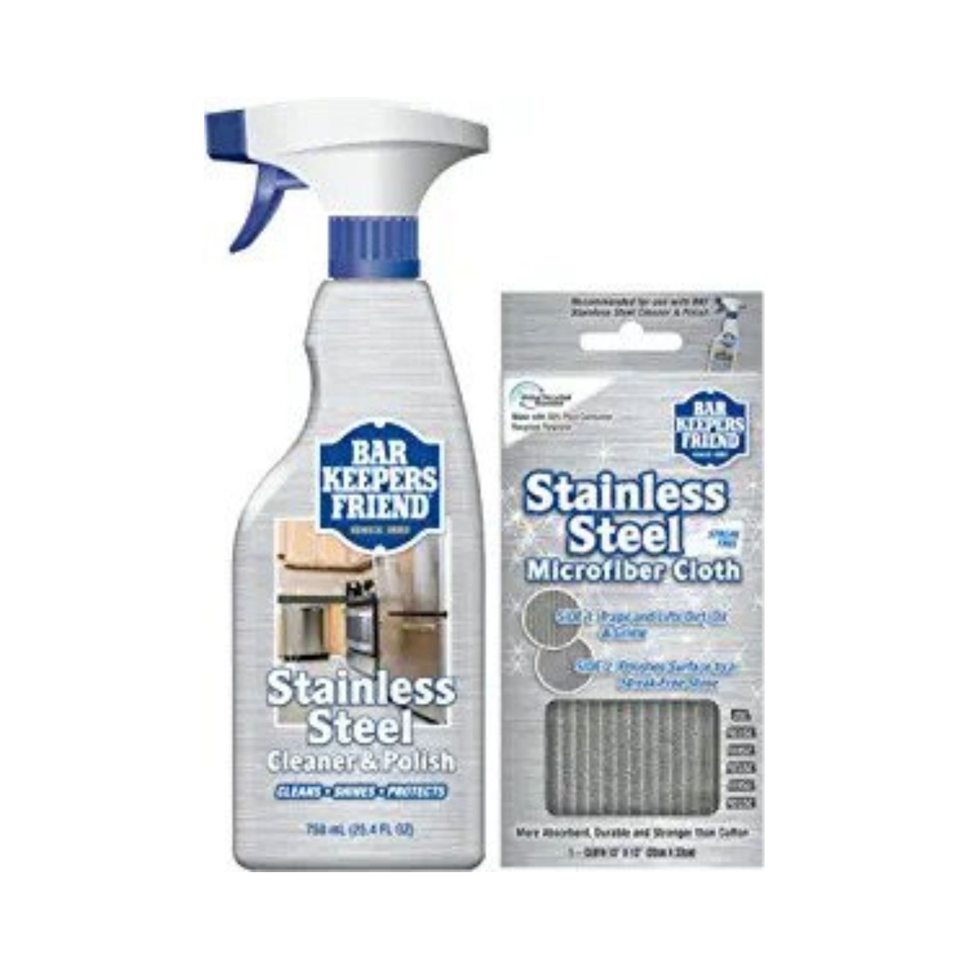 Bar Keepers Friend Stainless Steel Cleaner dan Polish Cleaning Kit