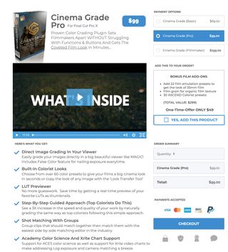 Cinema Grade Filmmaker software