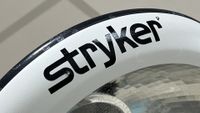 the Stryker logo on a medical light