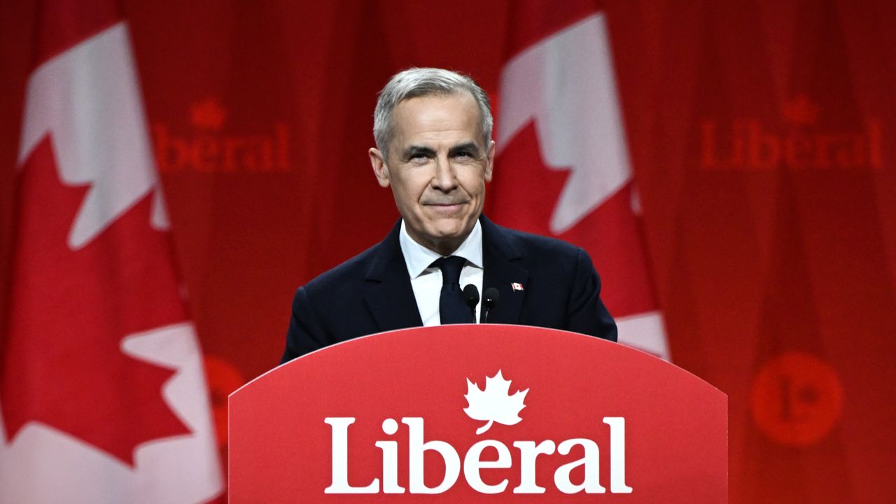 Mark Carney after being elected Canada&#039;s Liberal Party leader