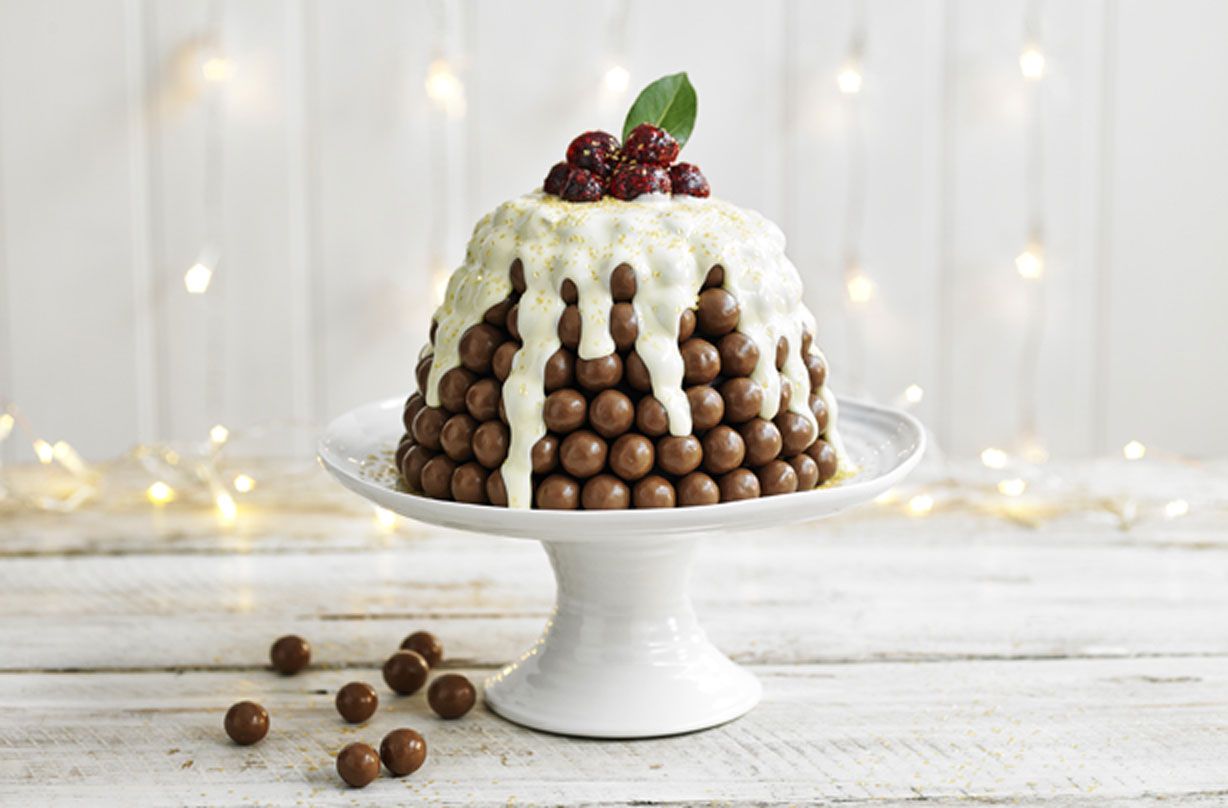 Maltesers Christmas pudding