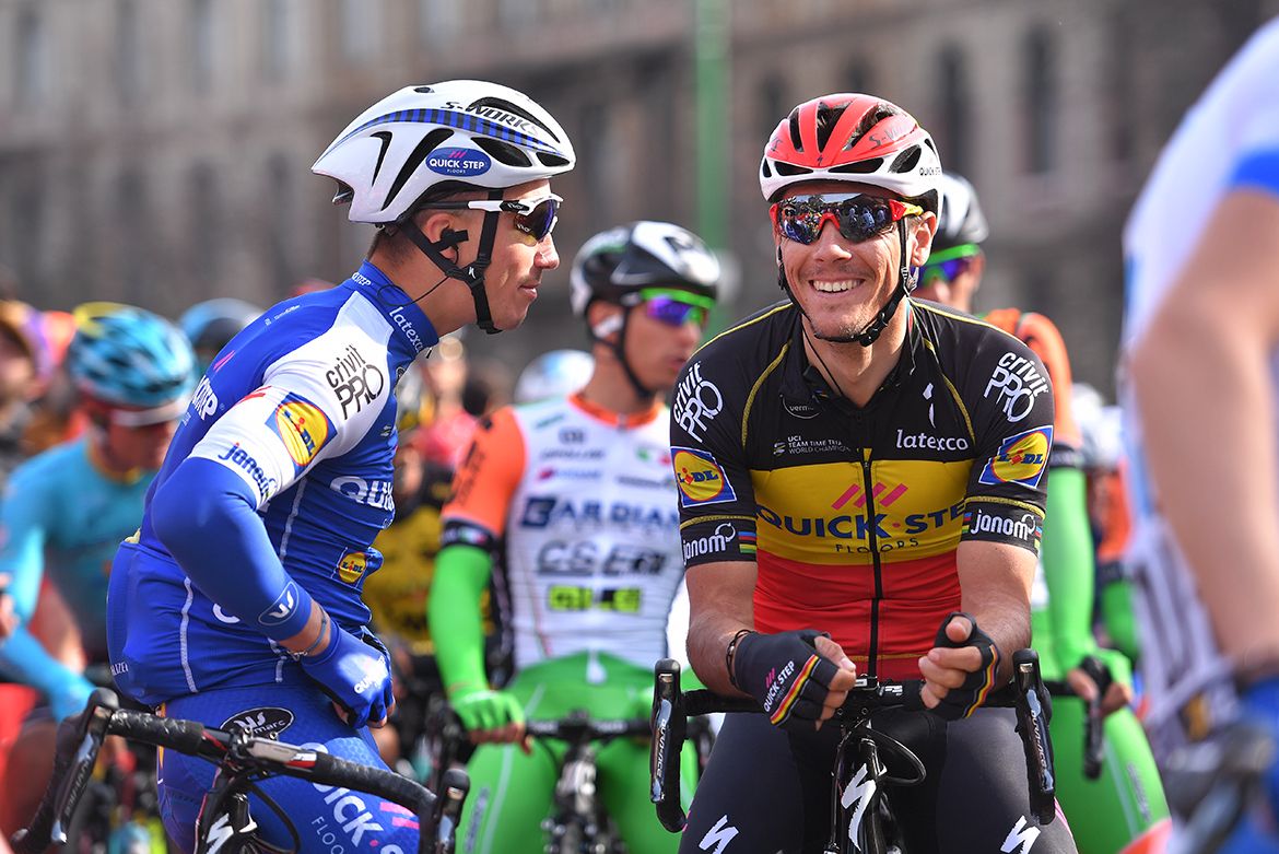 Julian Alaphilippe and Philippe Gilbert (Quick-Step Floors)