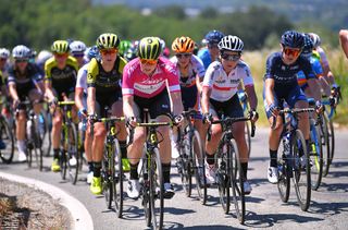 Points leader Sarah Roy stage 2 at the Giro Rosa