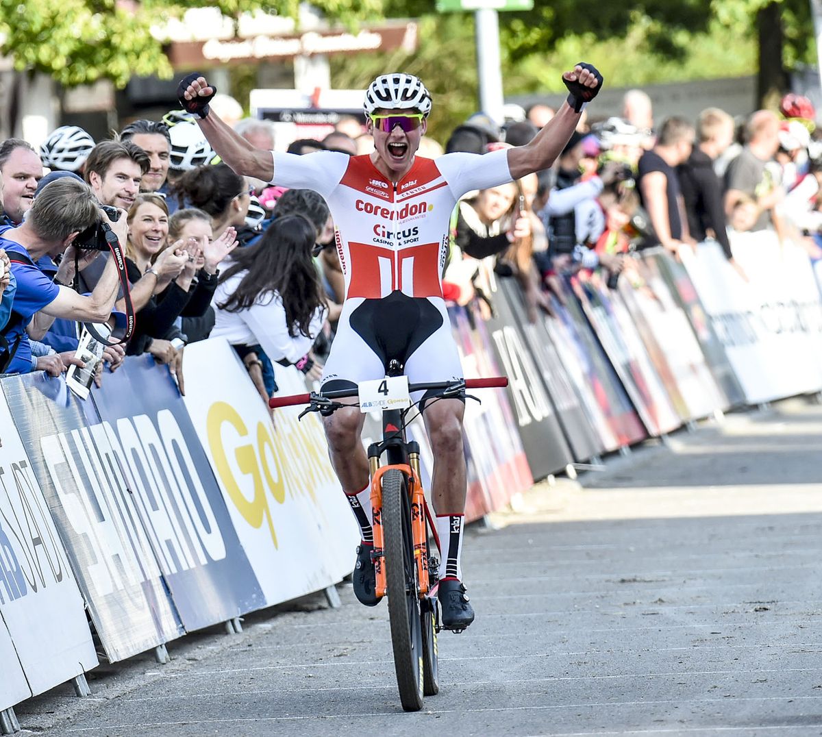Mathieu van der Poel (Corendon-Circus) wins the Short Track