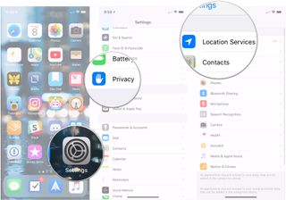 Open Settings, Tap Privacy, tap Location Services