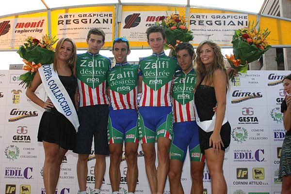The podium (l-r): Matteo Collodel, Andrea Vaccher and Giorgio Cecchinel.