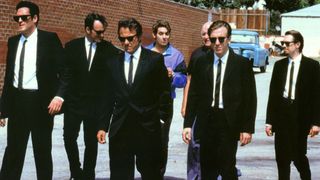 "Reservoir Dogs," starring Steve Buscemi, Harvey Keitel, Tim Roth, Michael Madsen, Chris Penn, Quentin Tarantino and Lawrence Tierney.