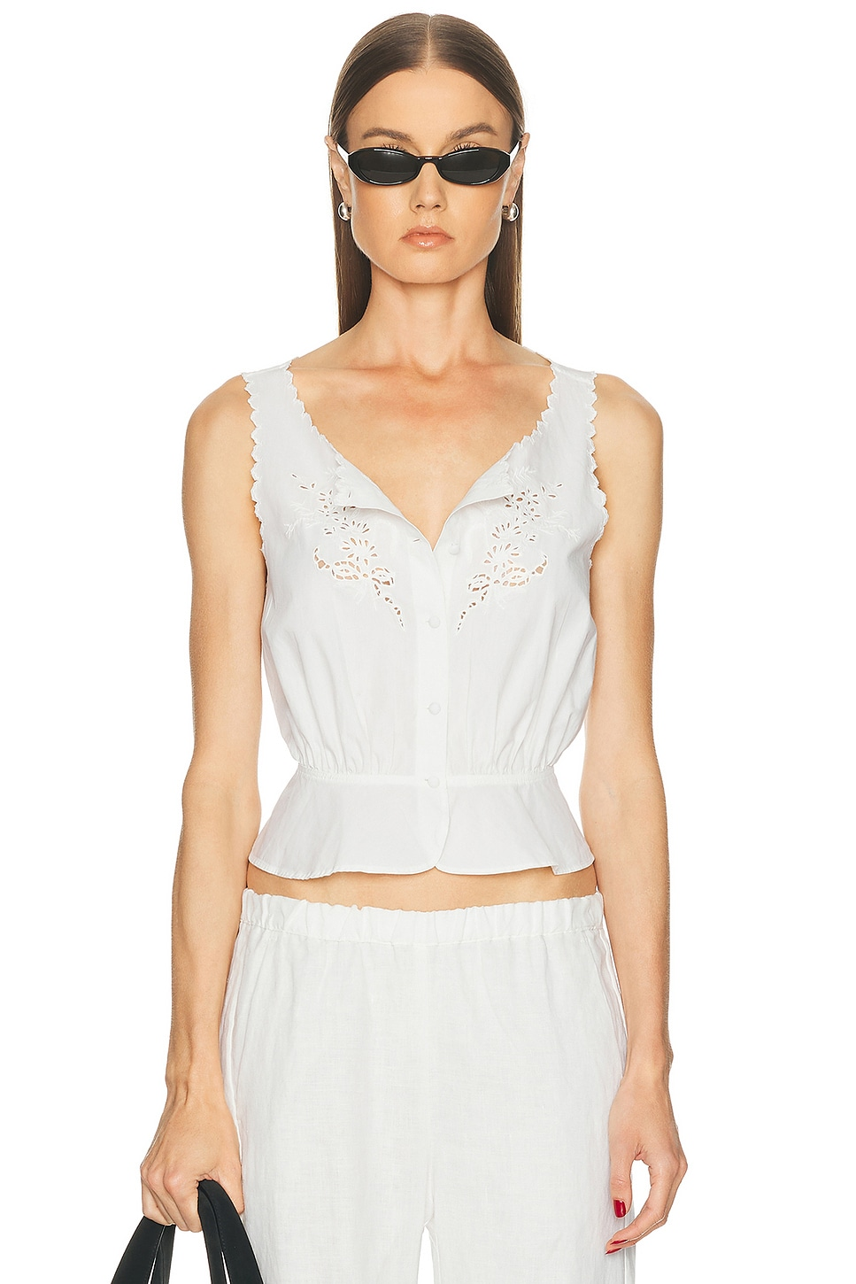 Re/Done Jerry Tank Blouse Top