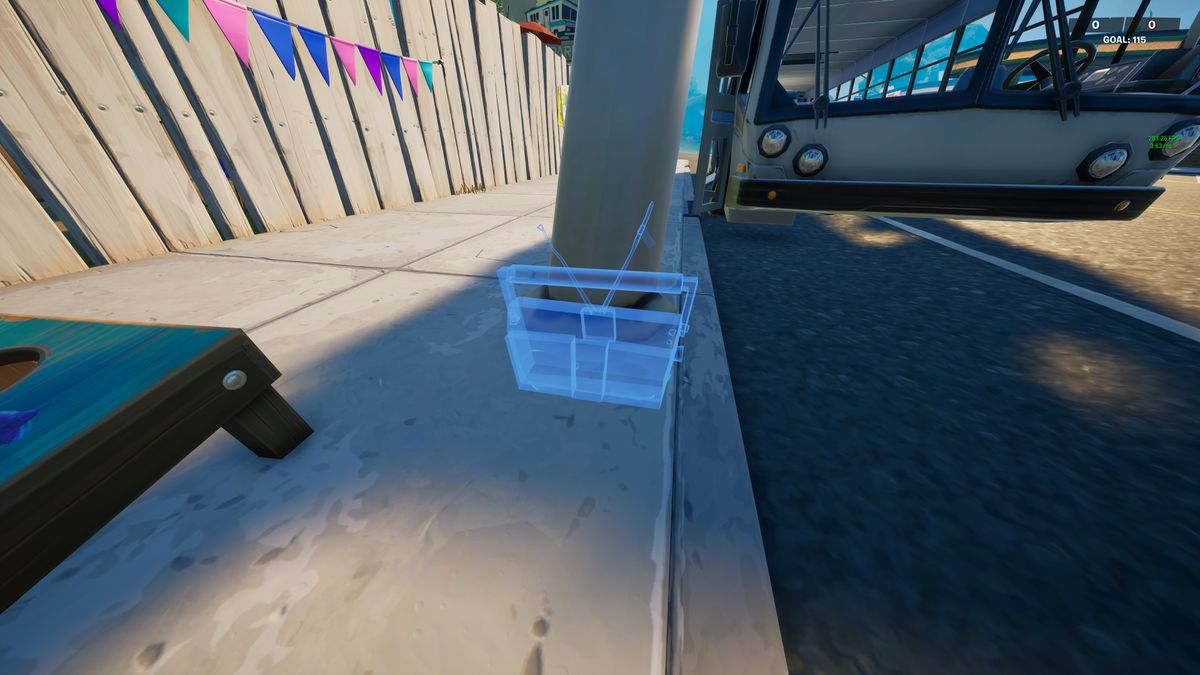 Fortnite boomboxes in Believer Beach