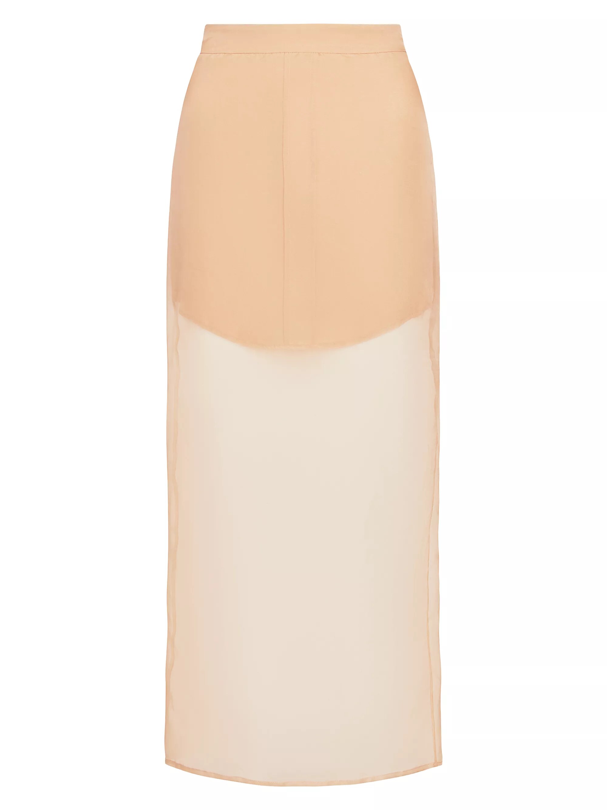 Sylkie Shirt Tail Midi-Skirt