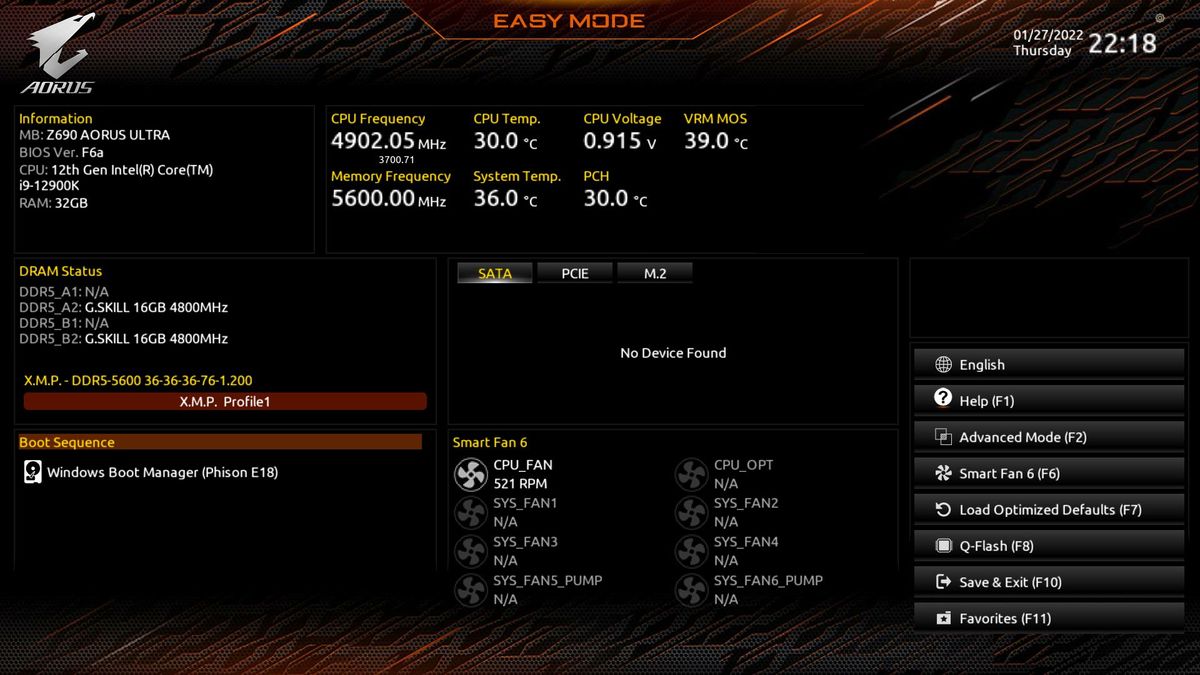 Gigabyte Z690 Aorus Ultra