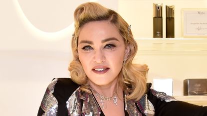 Madonna visits MDNA SKIN Counter at Barneys New York, Beverly Hills on March 6, 2018 in Beverly Hills, California.