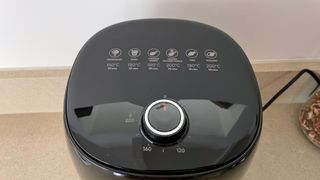 Magic Bullet Air Fryer controls on the top of the unit