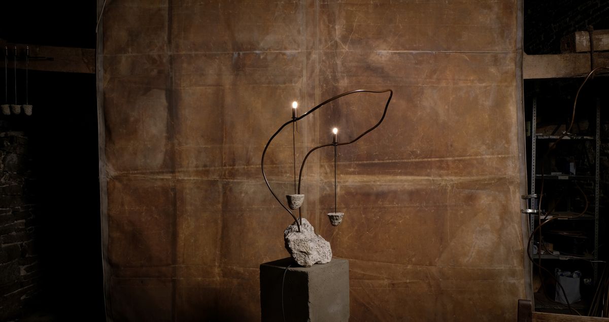 JamesPlumb’s copper lighting shows at London’s Gallery Fumi
