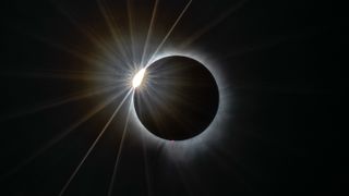 Sun during solar eclipse - April 2024