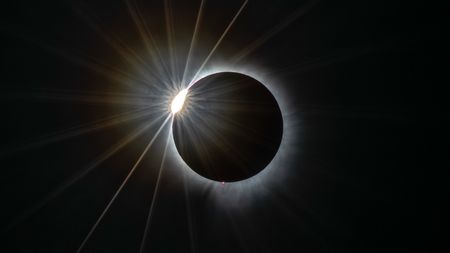 Sun during solar eclipse - April 2024
