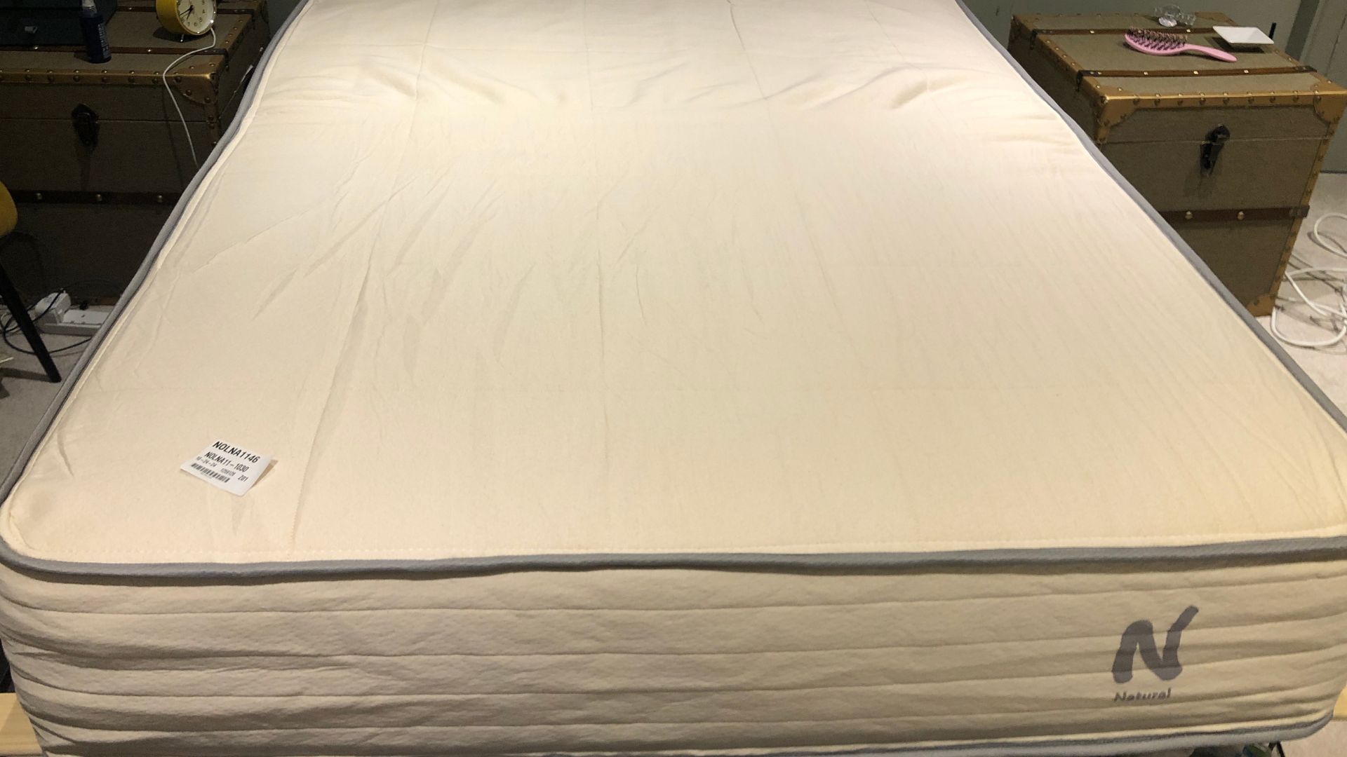 The Nolah Natural 11 Mattress on a bed frame